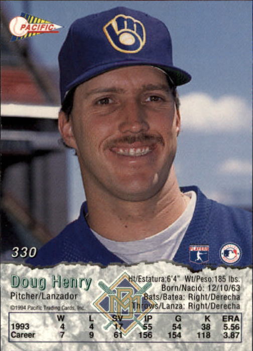 B3005- 1994 Pacific Baseball #s 249-498 +Rookies -You Pick- 15+ FREE US SHIP - Picture 117 of 379