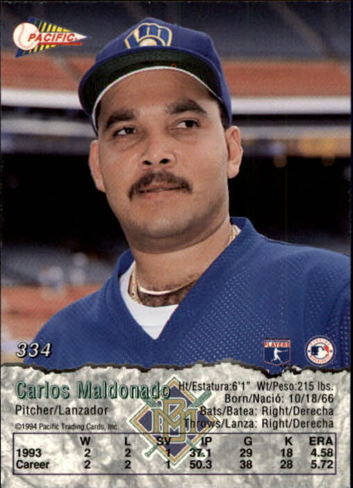 B3005- 1994 Pacific Baseball #s 249-498 +Rookies -You Pick- 15+ FREE US SHIP - Picture 125 of 379
