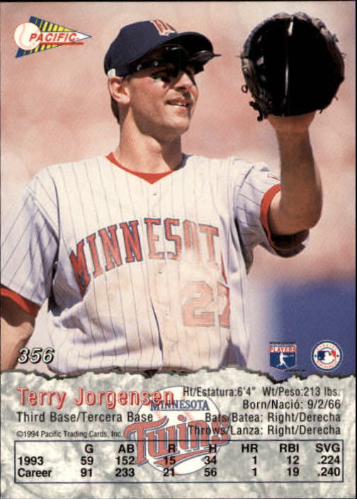 B3005- 1994 Pacific Baseball #s 249-498 +Rookies -You Pick- 15+ FREE US SHIP - Picture 161 of 379