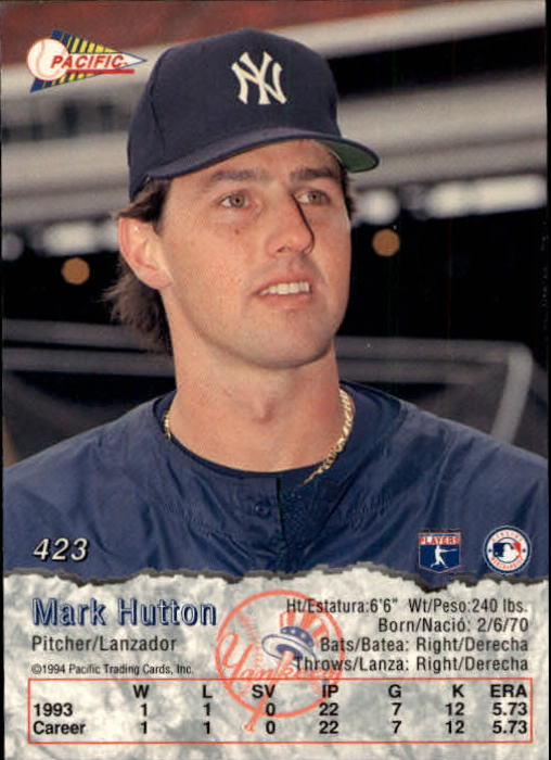 B3005- 1994 Pacific Baseball #s 249-498 +Rookies -You Pick- 15+ FREE US SHIP - Picture 269 of 379