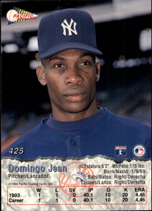 B3005- 1994 Pacific Baseball #s 249-498 +Rookies -You Pick- 15+ FREE US SHIP - Picture 273 of 379