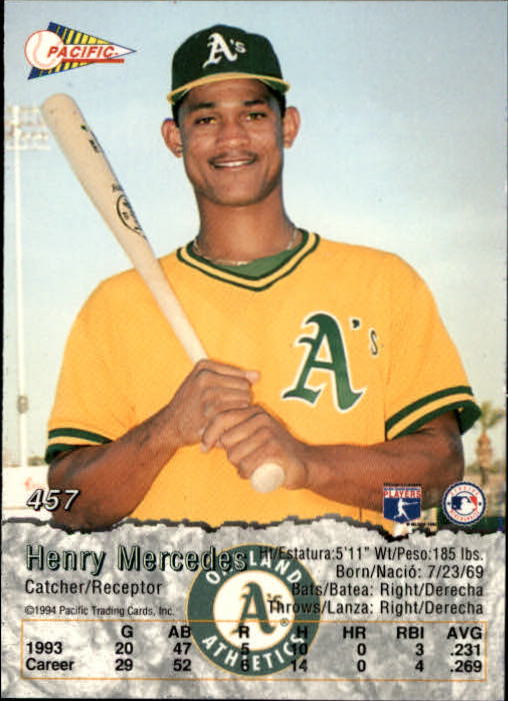 B3005- 1994 Pacific Baseball #s 249-498 +Rookies -You Pick- 15+ FREE US SHIP - Picture 317 of 379