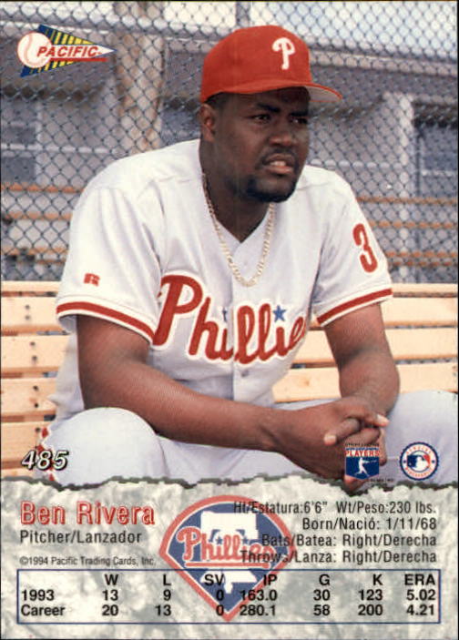 B3005- 1994 Pacific Baseball #s 249-498 +Rookies -You Pick- 15+ FREE US SHIP - Picture 361 of 379