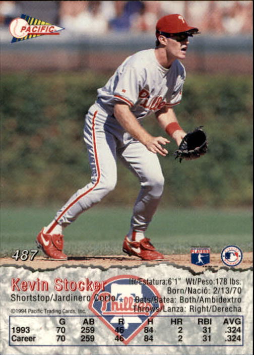 B3005- 1994 Pacific Baseball #s 249-498 +Rookies -You Pick- 15+ FREE US SHIP - Picture 365 of 379