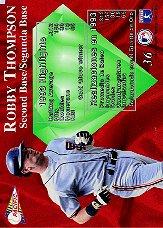 1994 Pacific Silver Prisms Circular #36 Robby Thompson back image