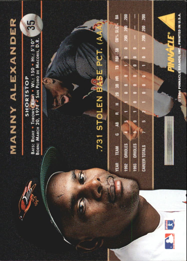 A6825- 1994 Pinnacle Baseball Carte 1-250 + Rookies -si Pick- 15 + Gratis US - Foto 70 di 493