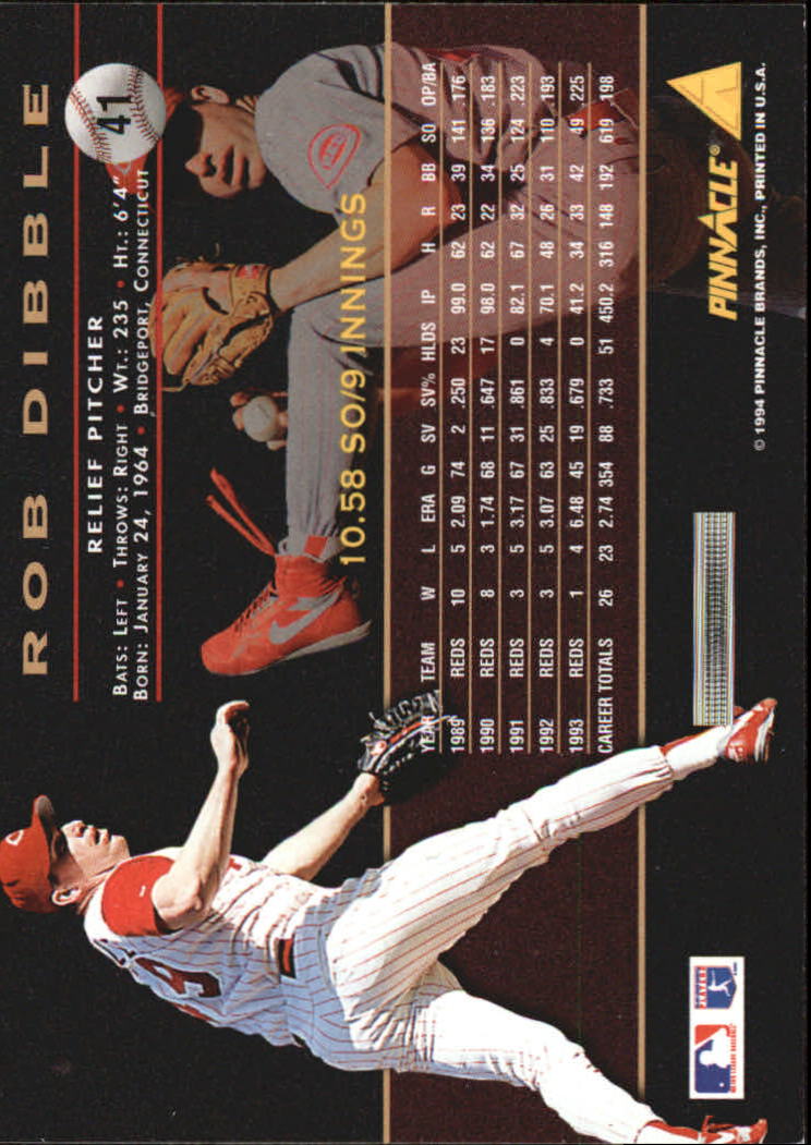 A6825- 1994 Pinnacle Baseball Carte 1-250 + Rookies -si Pick- 15 + Gratis US - Foto 82 di 493