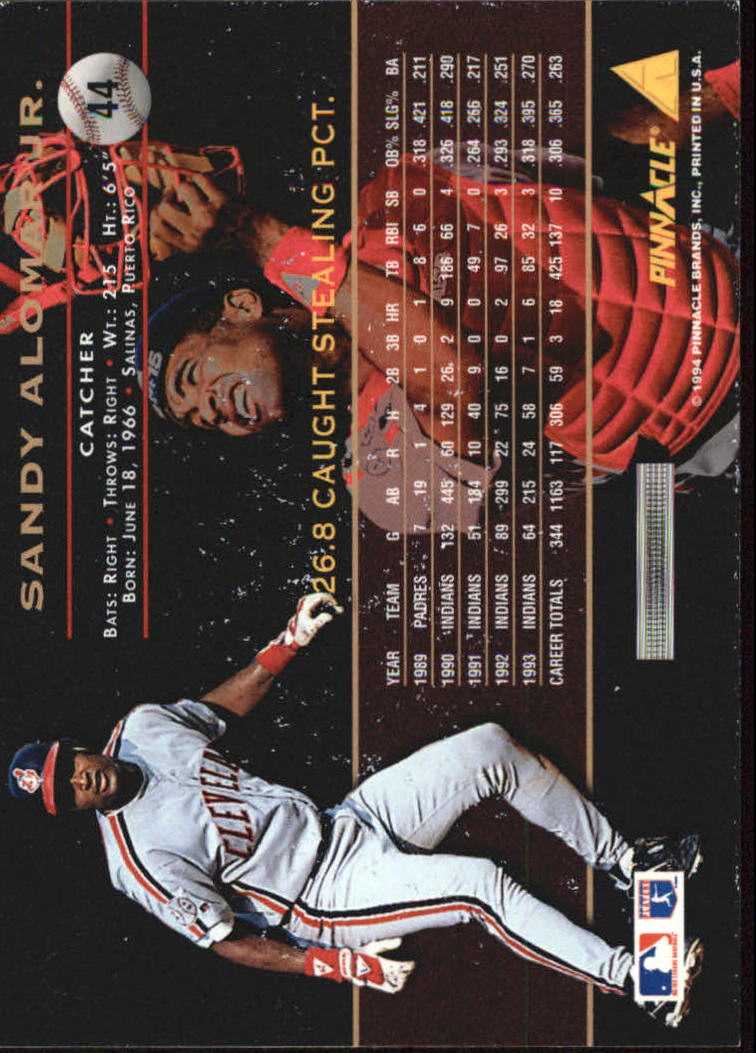 A6825- 1994 Pinnacle Baseball Carte 1-250 + Rookies -si Pick- 15 + Gratis US - Foto 88 di 493