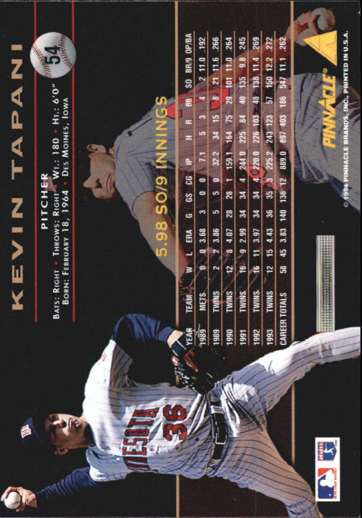 A6825- 1994 Pinnacle Baseball Carte 1-250 + Rookies -si Pick- 15 + Gratis US - Foto 108 di 493