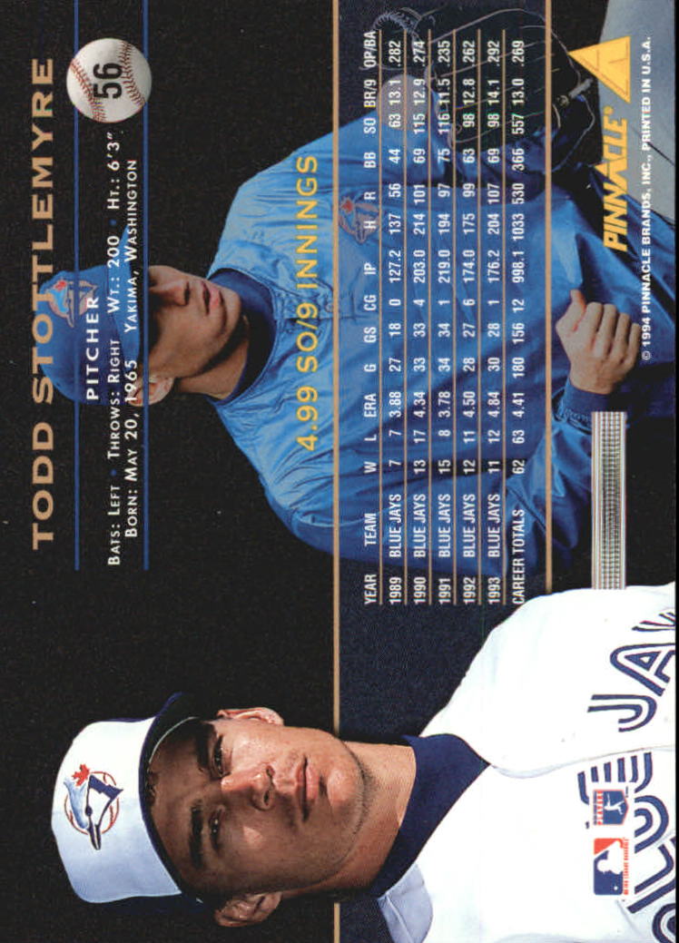A6825- 1994 Pinnacle Baseball Carte 1-250 + Rookies -si Pick- 15 + Gratis US - Foto 112 di 493