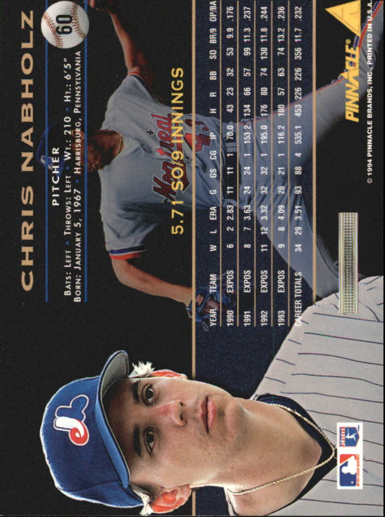 A6825- 1994 Pinnacle Baseball Carte 1-250 + Rookies -si Pick- 15 + Gratis US - Foto 120 di 493