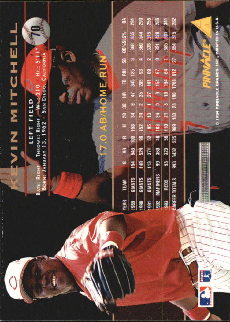 A6825- 1994 Pinnacle Baseball Carte 1-250 + Rookies -si Pick- 15 + Gratis US - Foto 140 di 493