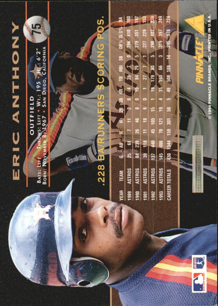 A6825- 1994 Pinnacle Baseball Carte 1-250 + Rookies -si Pick- 15 + Gratis US - Foto 150 di 493