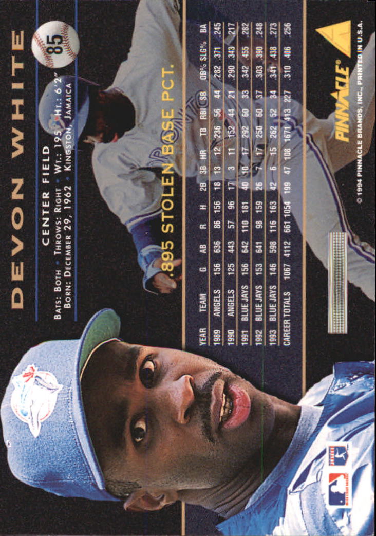A6825- 1994 Pinnacle Baseball Carte 1-250 + Rookies -si Pick- 15 + Gratis US - Foto 170 di 493