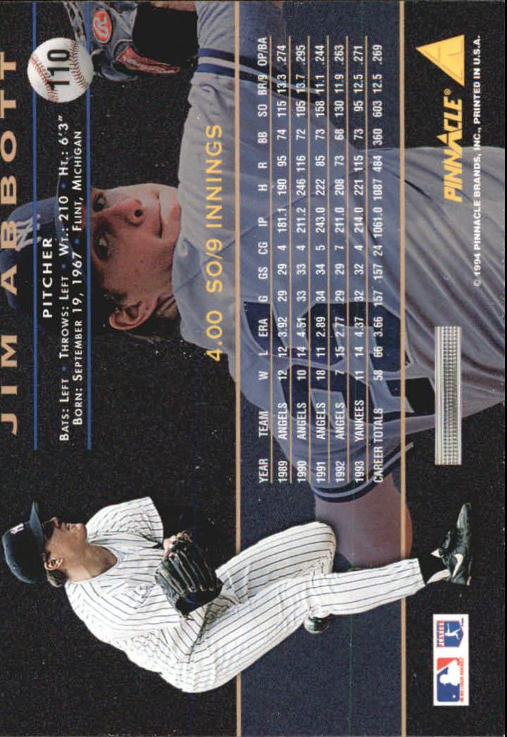 A6825- 1994 Pinnacle Baseball Carte 1-250 + Rookies -si Pick- 15 + Gratis US - Foto 216 di 493