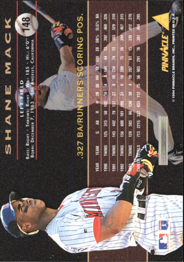 A6825- 1994 Pinnacle Baseball Carte 1-250 + Rookies -si Pick- 15 + Gratis US - Foto 292 di 493