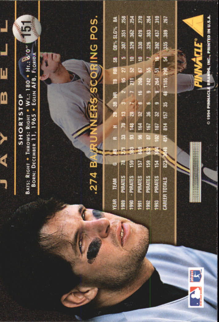 A6825- 1994 Pinnacle Baseball Carte 1-250 + Rookies -si Pick- 15 + Gratis US - Foto 298 di 493