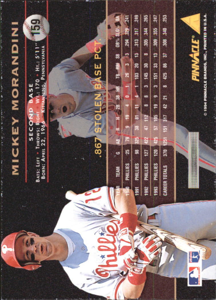 A6825- 1994 Pinnacle Baseball Carte 1-250 + Rookies -si Pick- 15 + Gratis US - Foto 314 di 493