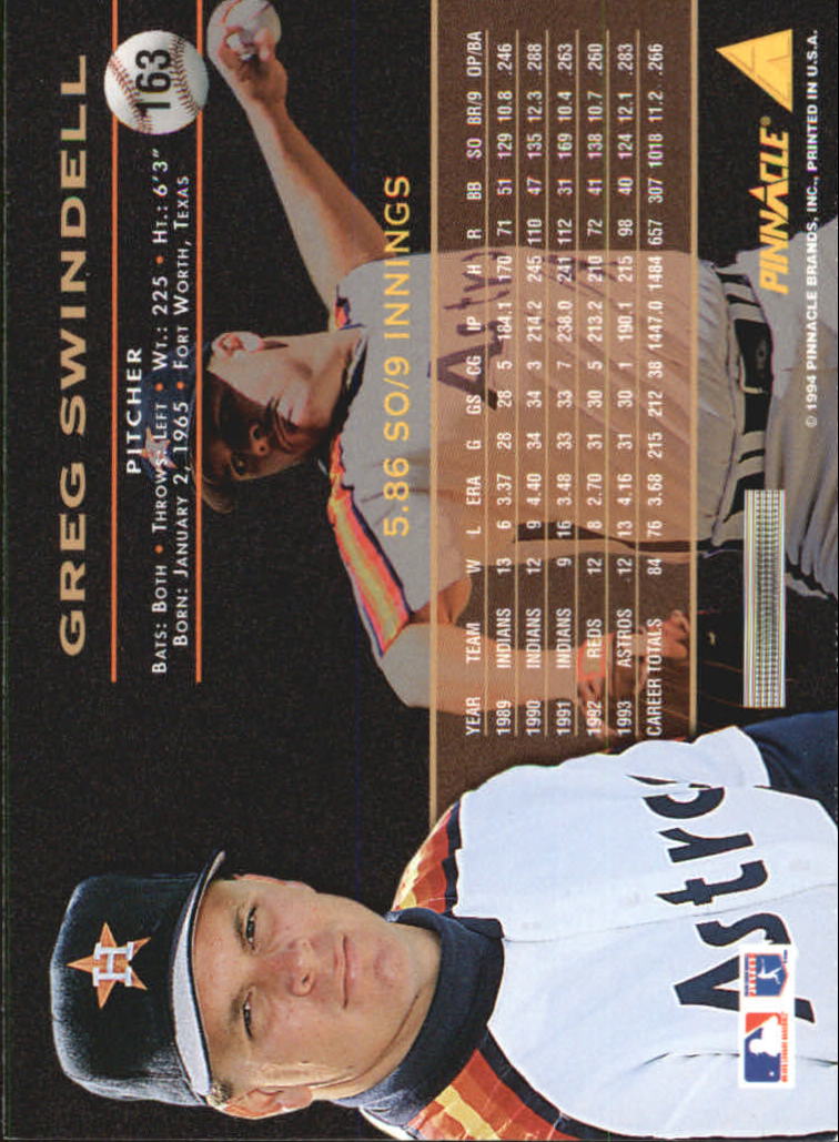 A6825- 1994 Pinnacle Baseball Carte 1-250 + Rookies -si Pick- 15 + Gratis US - Foto 322 di 493