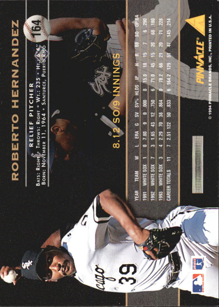 A6825- 1994 Pinnacle Baseball Carte 1-250 + Rookies -si Pick- 15 + Gratis US - Foto 324 di 493