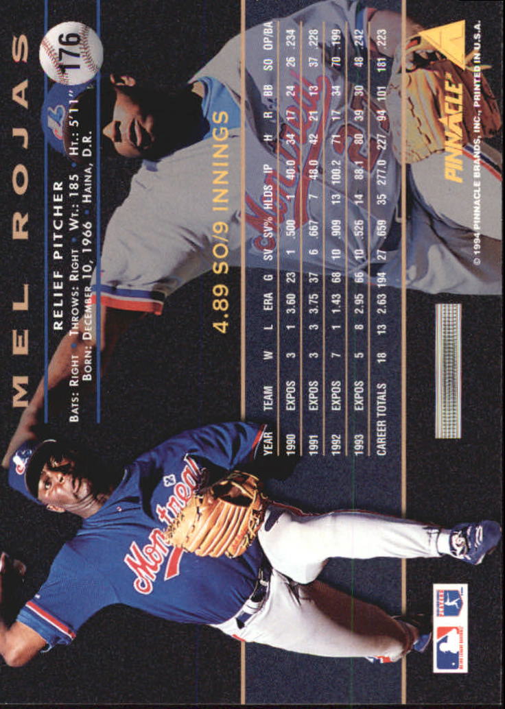A6825- 1994 Pinnacle Baseball Carte 1-250 + Rookies -si Pick- 15 + Gratis US - Foto 348 di 493