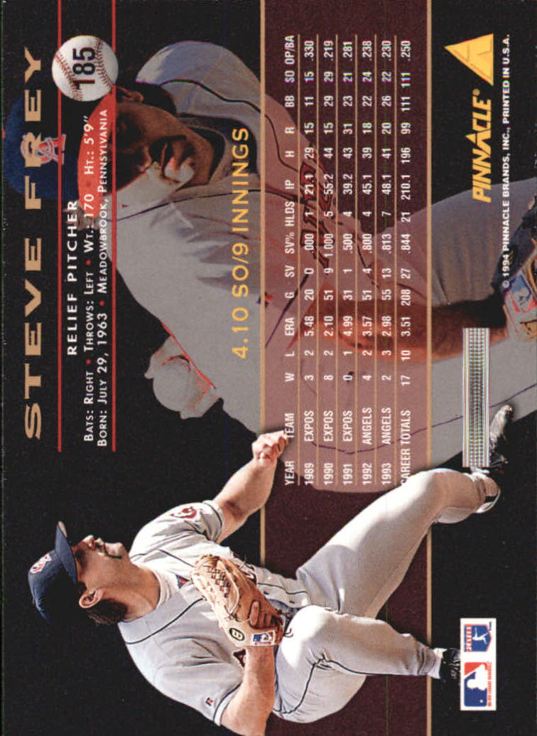 A6825- 1994 Pinnacle Baseball Carte 1-250 + Rookies -si Pick- 15 + Gratis US - Foto 366 di 493