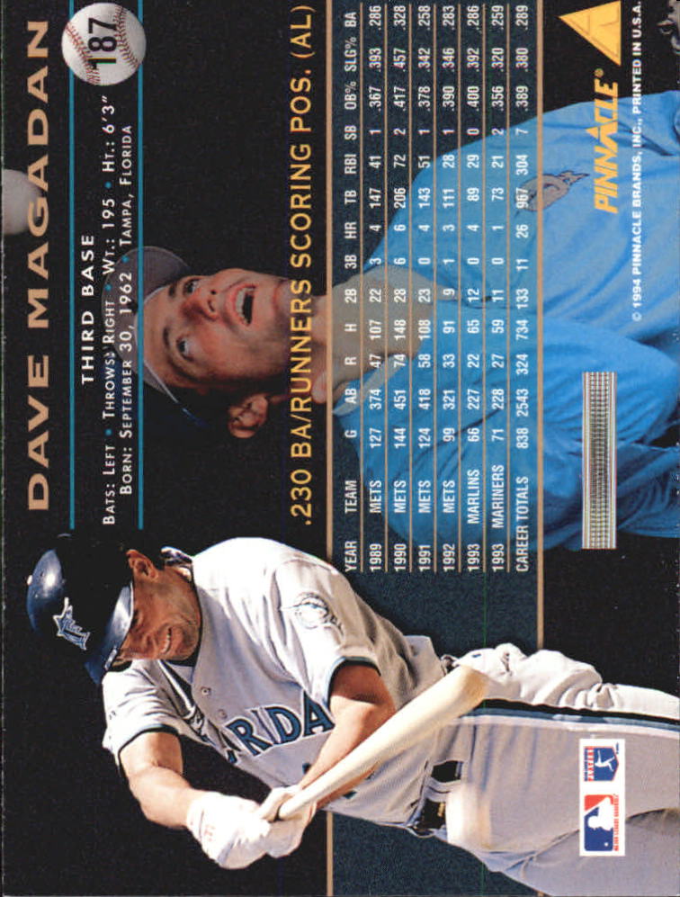 A6825- 1994 Pinnacle Baseball Carte 1-250 + Rookies -si Pick- 15 + Gratis US - Foto 370 di 493