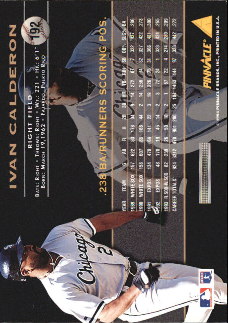 A6825- 1994 Pinnacle Baseball Carte 1-250 + Rookies -si Pick- 15 + Gratis US - Foto 380 di 493