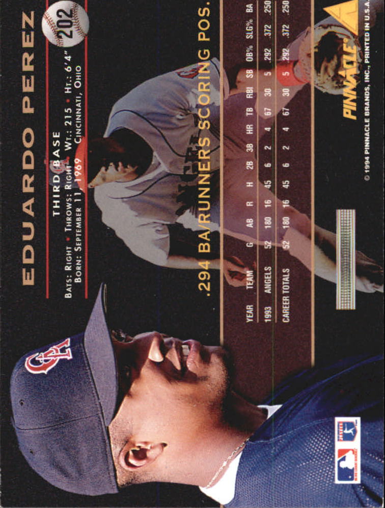 A6825- 1994 Pinnacle Baseball Carte 1-250 + Rookies -si Pick- 15 + Gratis US - Foto 400 di 493