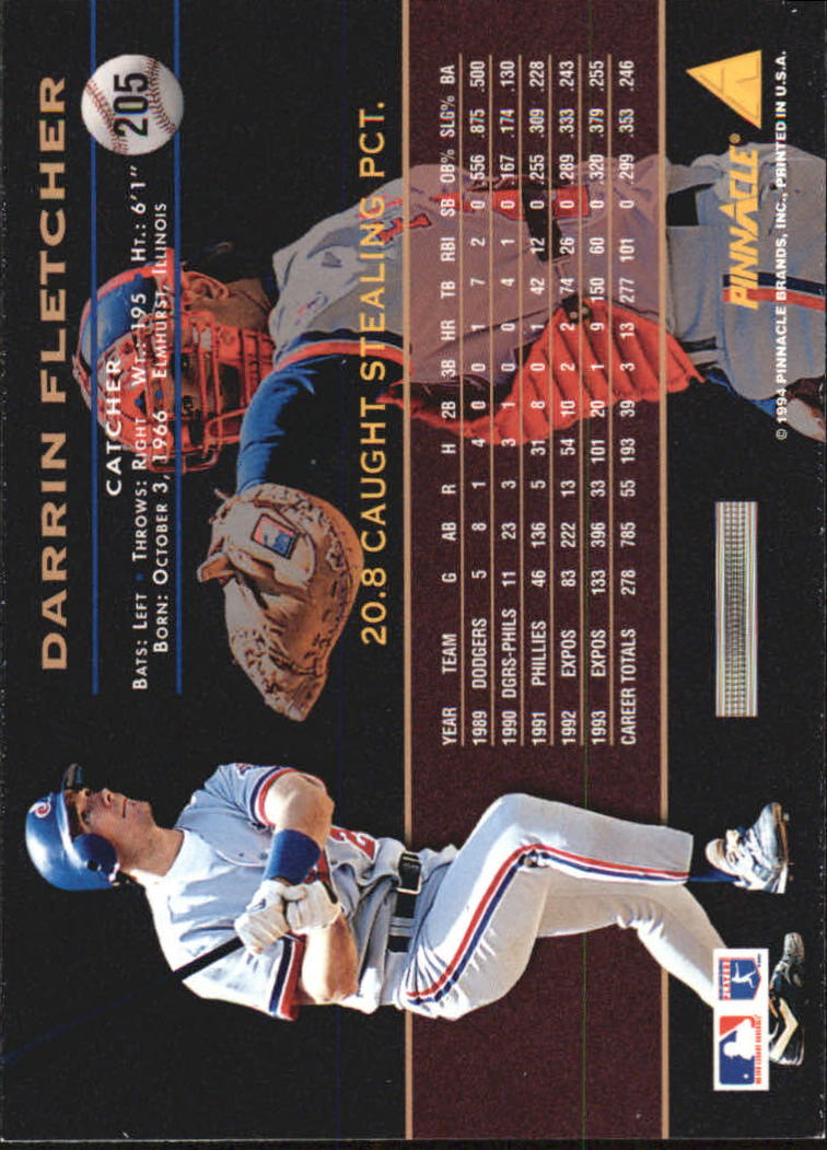 A6825- 1994 Pinnacle Baseball Carte 1-250 + Rookies -si Pick- 15 + Gratis US - Foto 406 di 493