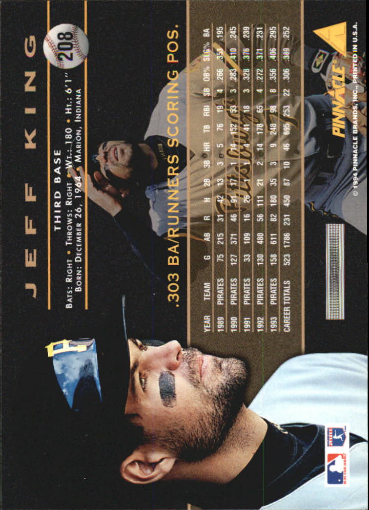A6825- 1994 Pinnacle Baseball Carte 1-250 + Rookies -si Pick- 15 + Gratis US - Foto 412 di 493