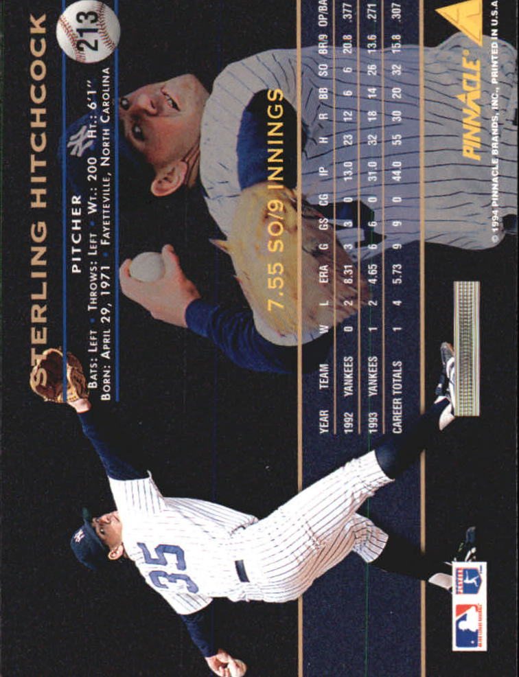 A6825- 1994 Pinnacle Baseball Carte 1-250 + Rookies -si Pick- 15 + Gratis US - Foto 422 di 493