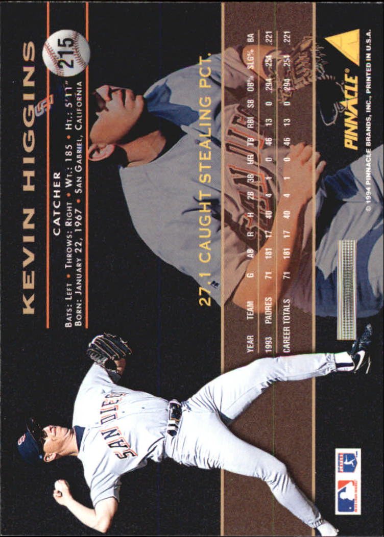 A6825- 1994 Pinnacle Baseball Carte 1-250 + Rookies -si Pick- 15 + Gratis US - Foto 426 di 493