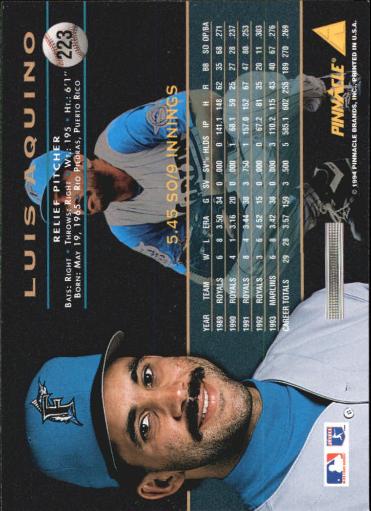 A6825- 1994 Pinnacle Baseball Carte 1-250 + Rookies -si Pick- 15 + Gratis US - Foto 442 di 493