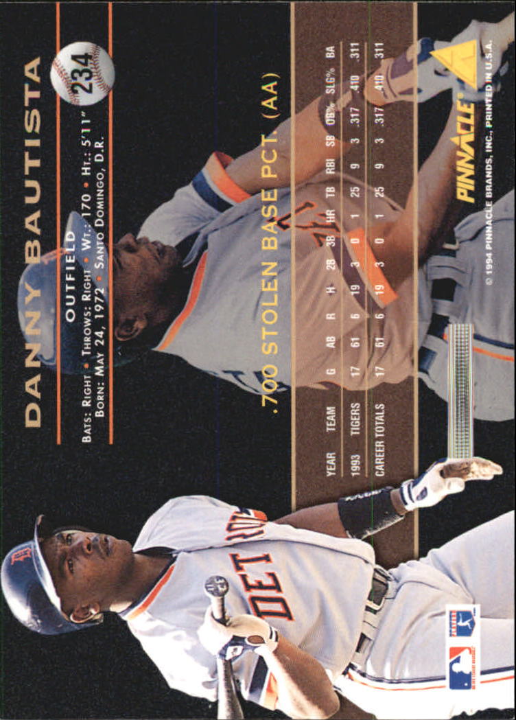 A6825- 1994 Pinnacle Baseball Carte 1-250 + Rookies -si Pick- 15 + Gratis US - Foto 464 di 493