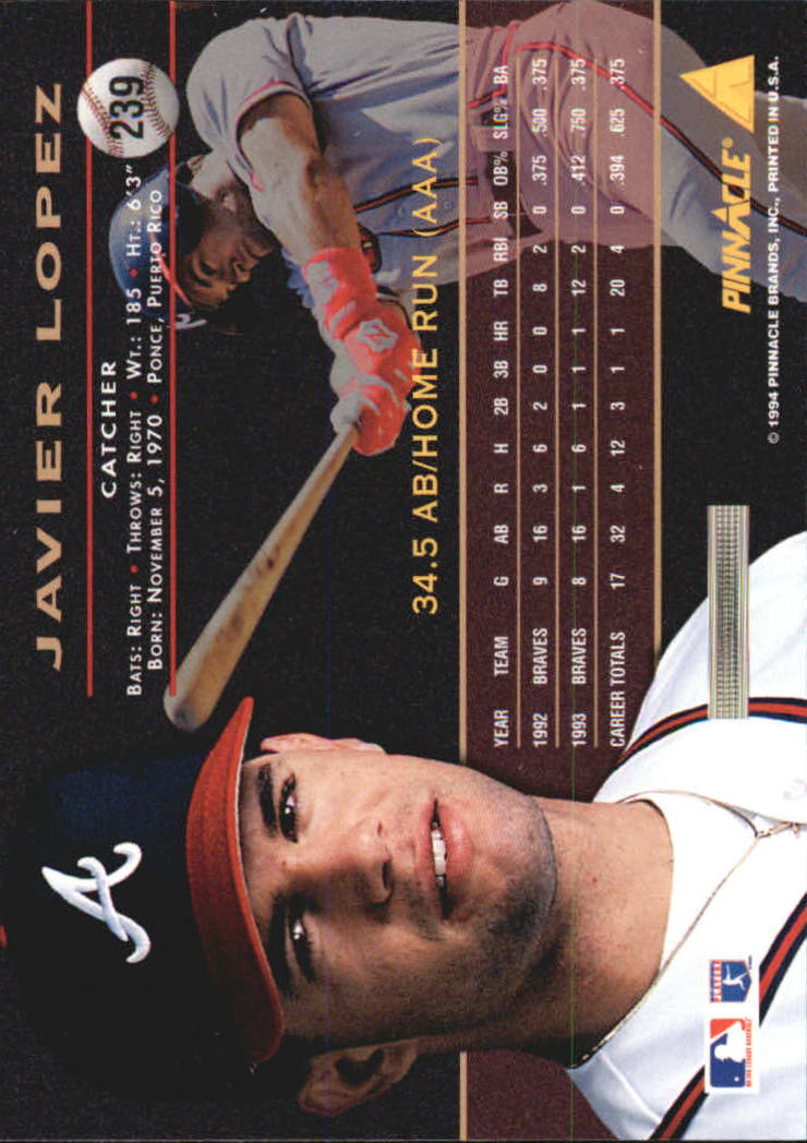 A6825- 1994 Pinnacle Baseball Carte 1-250 + Rookies -si Pick- 15 + Gratis US - Foto 472 di 493