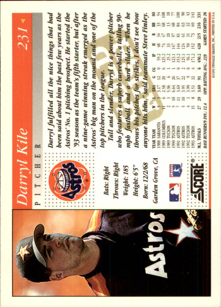 A7290- 1994 Score Gold Rush BB Inserts #s 1-250 -You Pick- 15+ FREE US SHIP - Picture 387 of 439