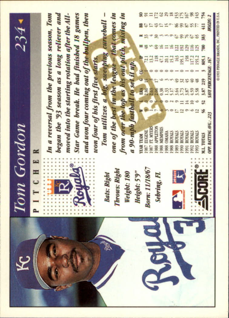 A7290- 1994 Score Gold Rush BB Inserts #s 1-250 -You Pick- 15+ FREE US SHIP - Picture 95 of 439
