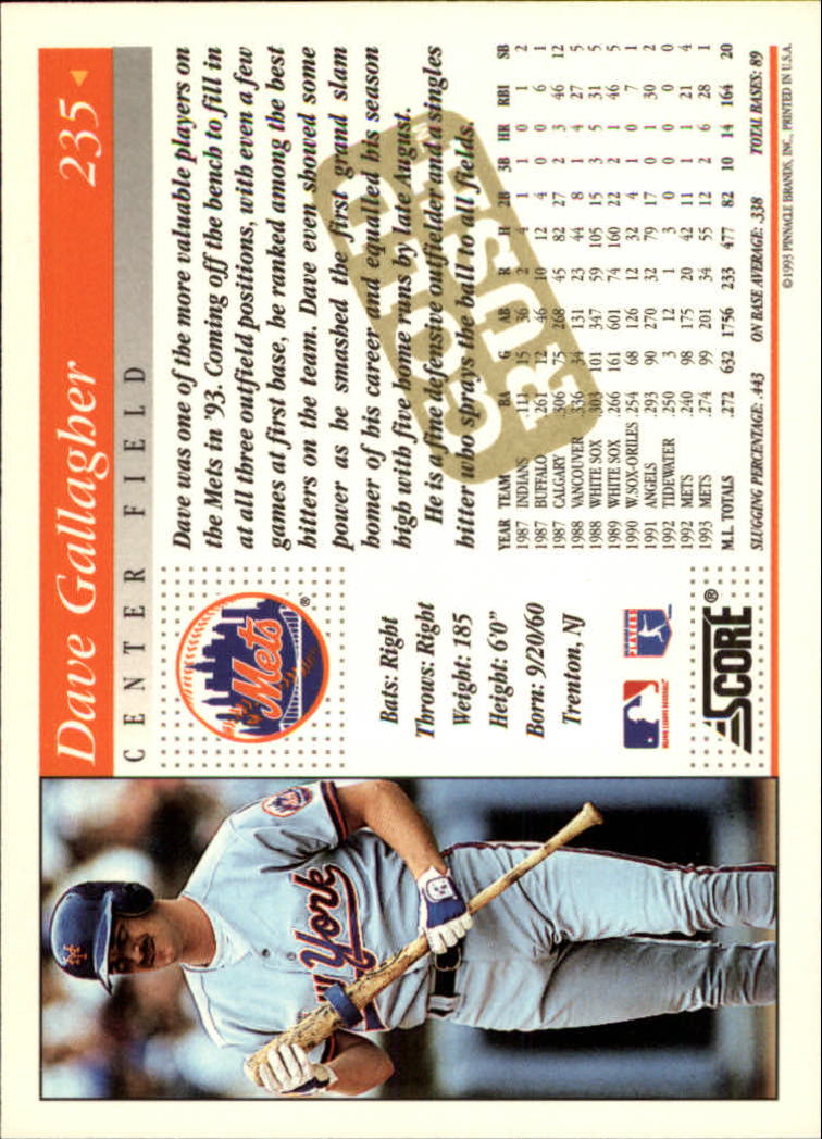 A7290- 1994 Score Gold Rush BB Inserts #s 1-250 -You Pick- 15+ FREE US SHIP - Picture 157 of 439