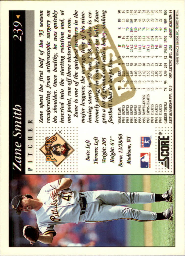 A7290- 1994 Score Gold Rush BB Inserts #s 1-250 -You Pick- 15+ FREE US SHIP - Picture 75 of 439