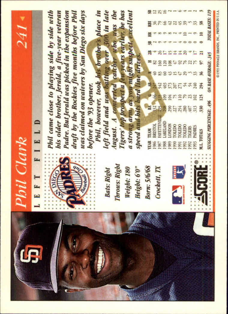 A7290- 1994 Score Gold Rush BB Inserts #s 1-250 -You Pick- 15+ FREE US SHIP - Picture 203 of 439