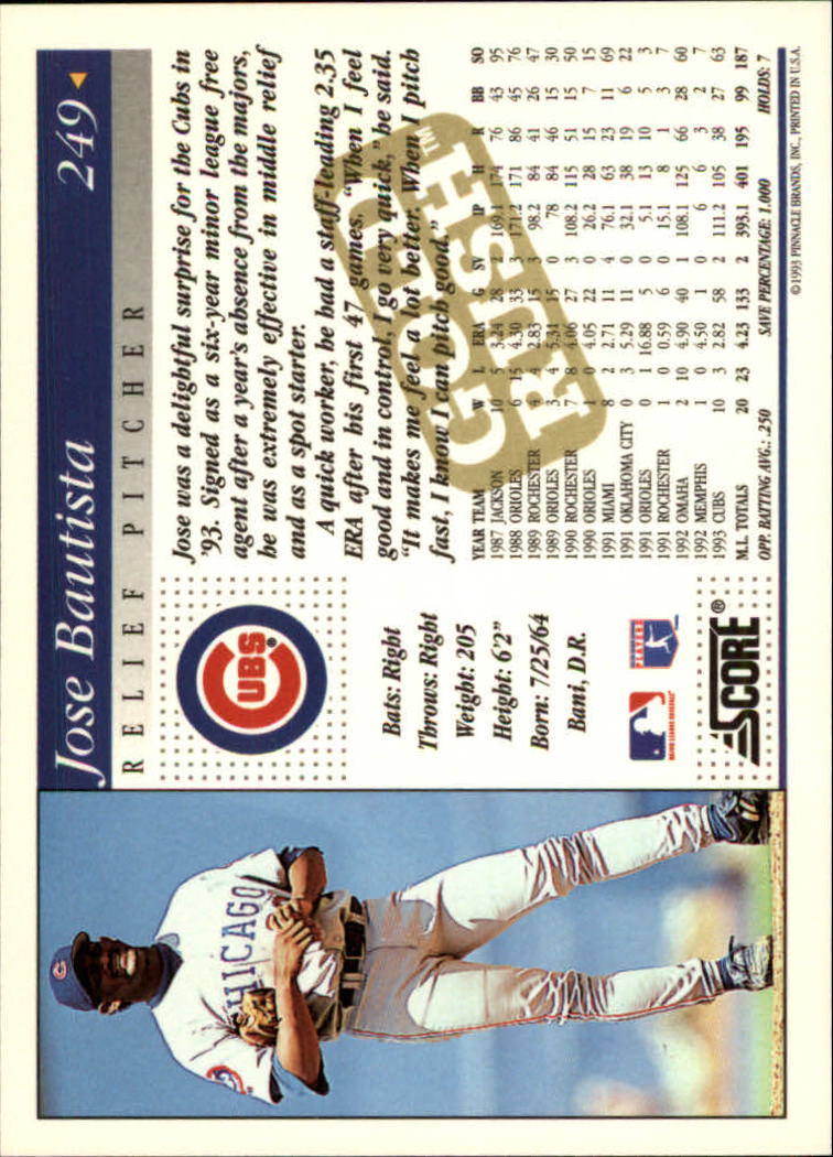 A7290- 1994 Score Gold Rush BB Inserts #s 1-250 -You Pick- 15+ FREE US SHIP - Picture 43 of 439