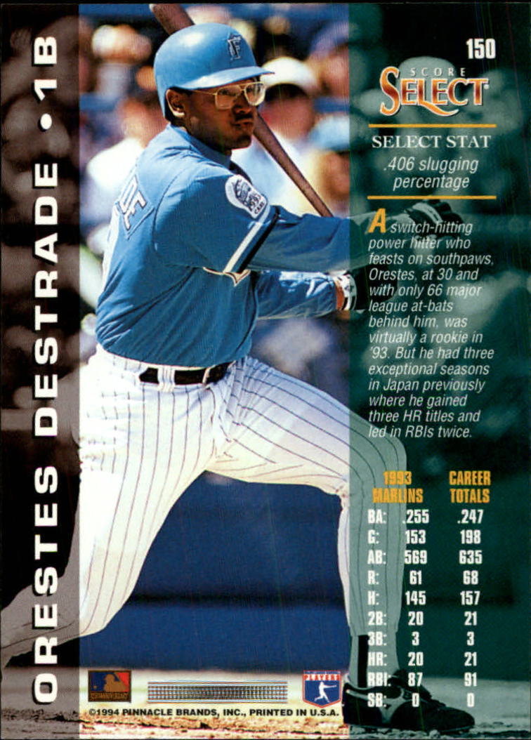 1994 Select 150 Orestes Destrade NMMT