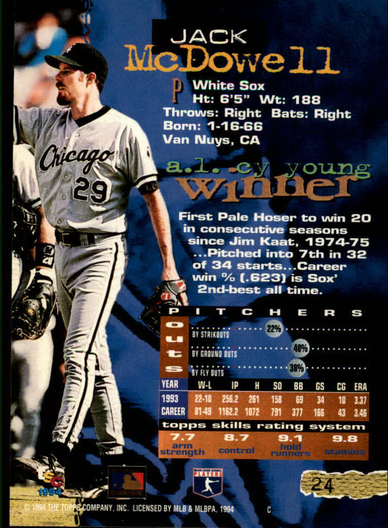 1994 Stadium Club Baseball Part 1 Main Set Card #1-250 - Picture 49 of 501