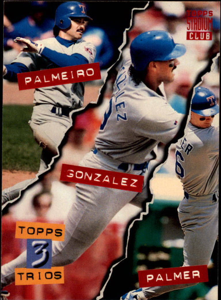 1994 Stadium Club #112 Gonzalez/Palmeiro/Palmer