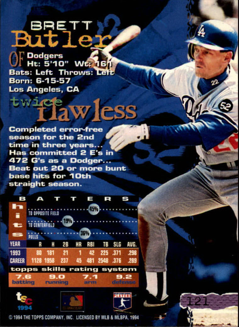 1994 Stadium Club Baseball Part 1 Main Set Card #1-250 - Picture 243 of 501