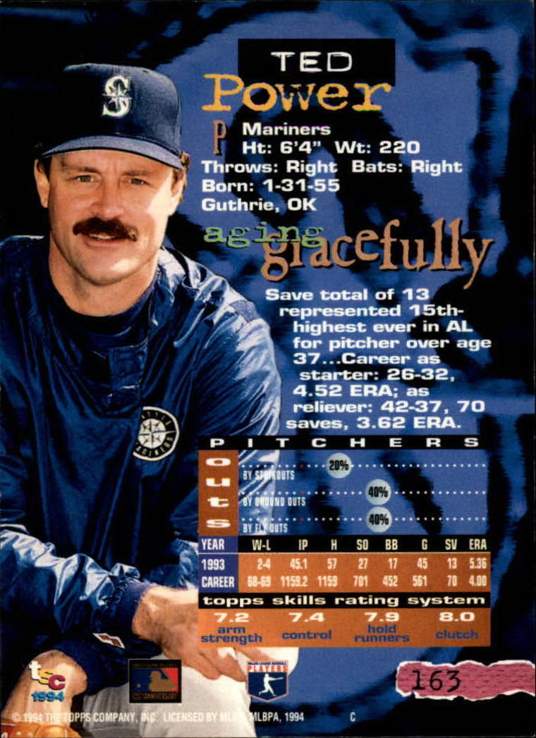 1994 Stadium Club Baseball Part 1 Main Set Card #1-250 - Picture 327 of 501