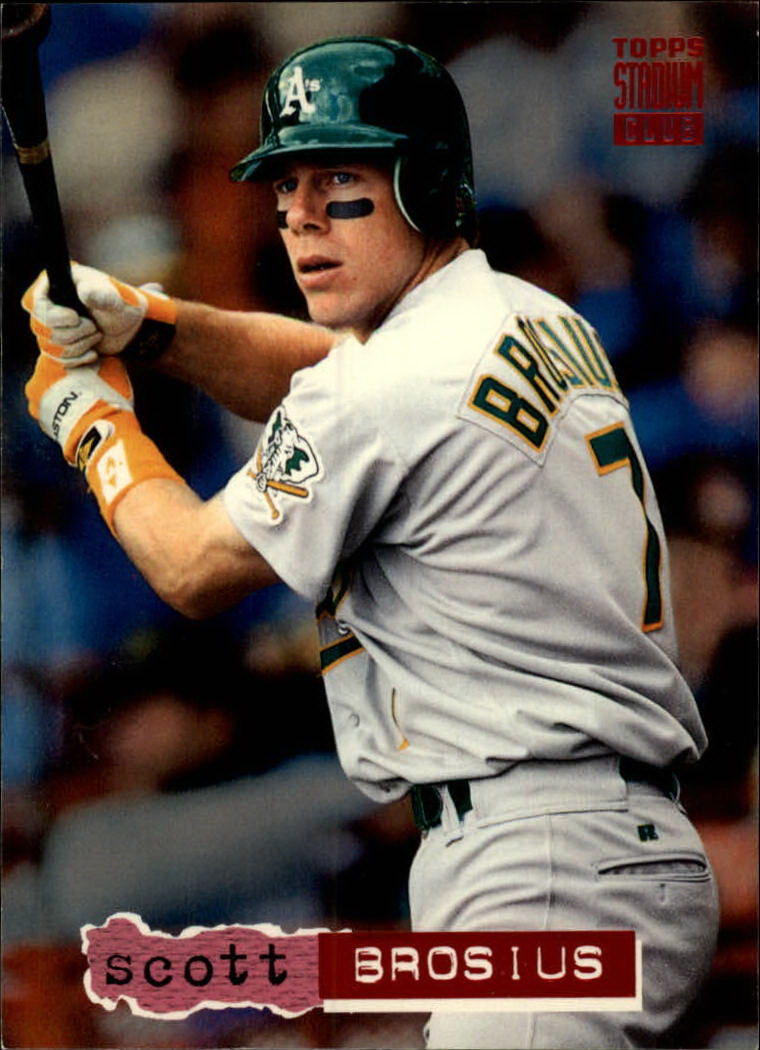 1992 Fleer #671 Scott Brosius VG RC Rookie Oakland Athletics