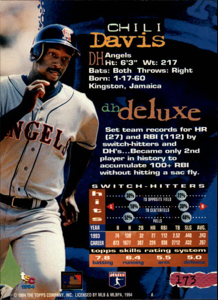 1994 Stadium Club Baseball Part 1 Main Set Card #1-250 - Picture 347 of 501