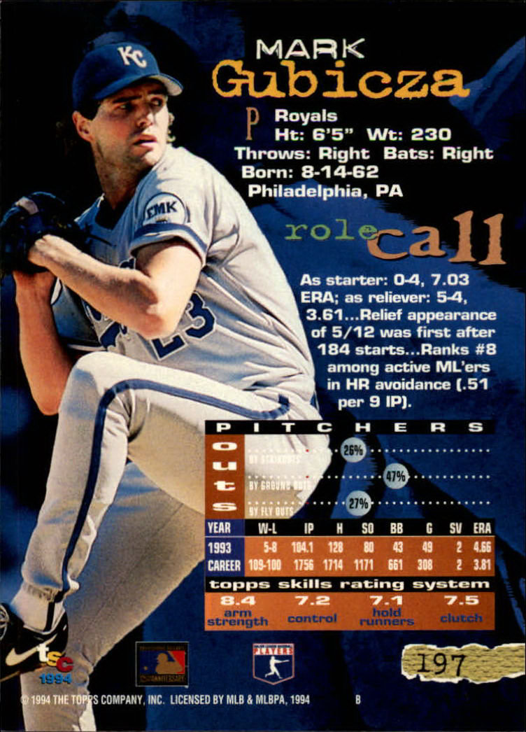 1994 Stadium Club Baseball Part 1 Main Set Card #1-250 - Picture 395 of 501
